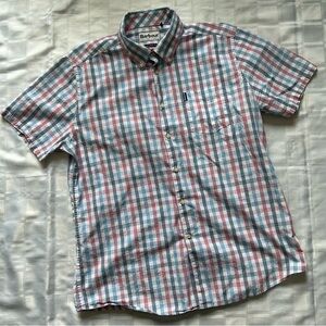 Barbour Casual Tailored Fit Button Down Short Sleeve Top